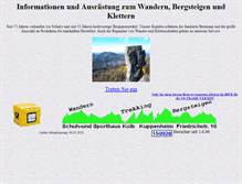 Tablet Screenshot of bergsport-kolb.de